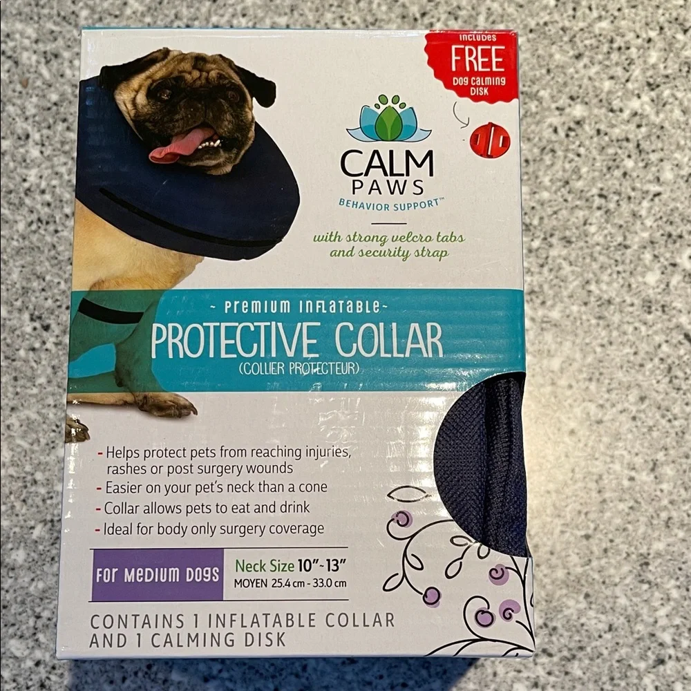 Calm Paws Premium Inflatable Colllar, medium